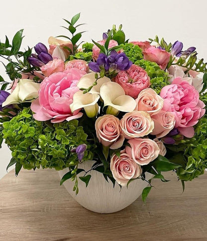 Petal Whispers Bowl Arrangement 🌸🌿💕