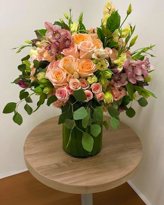 Sunset Serenade Vase Arrangement 🌅🌸🌿