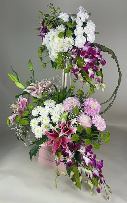 Orchid Elegance Bloom Tower 💐✨